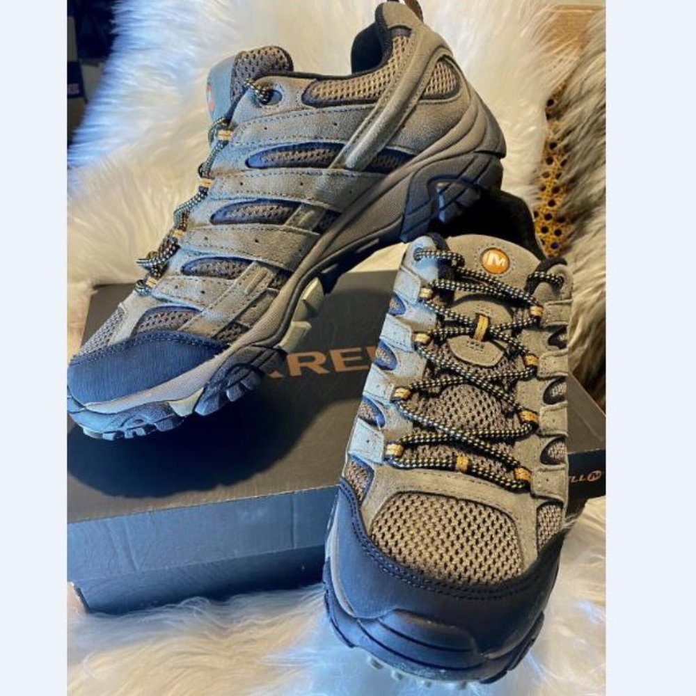 Merrell J06011 Men's Moab 2 Vent Hiking Shoe Walnut 9 New Fast Shipping - Picture 3 of 8